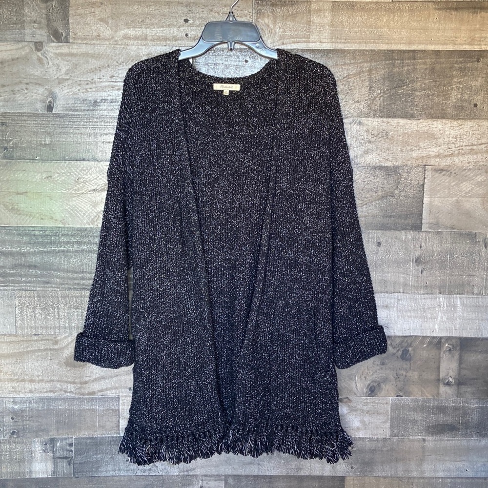 Madewell knit black cardigan